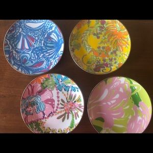 Lilly Pulitzer Appetizer Plates (4)
